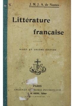 Litterature francaise 1906 r.