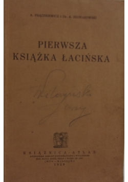 Pierwsza książka łacińska, 1928 r.