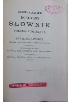 Dokładny słownik polsko-angielski i angielsko-polski