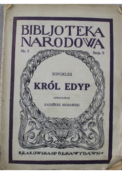 Król Edyp 1922 r.