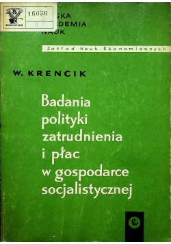 Badania polityki zatrudnienia i płac w gospodarce socjalistycznej