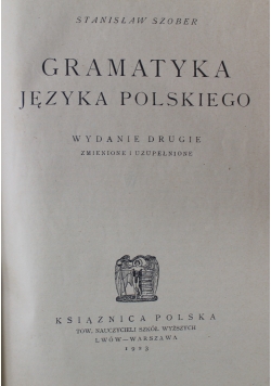 Gramatyka Języka Polskiego 1923 r