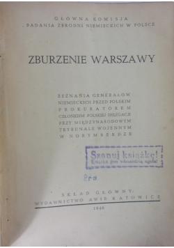 Zburzenie Warszawy ,1946r.