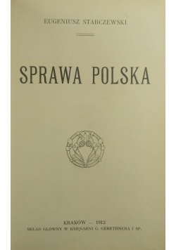 Sprawa polska, 1912r
