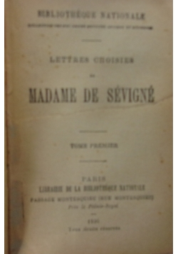 Lettres Choisies de Madame de Sevigne, 1896 r.