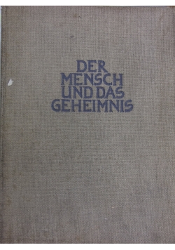 Der mensch und das geheimnis, 1934 r.