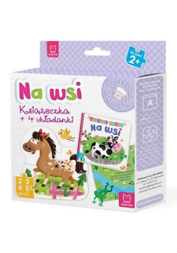 Na wsi Książeczka i cztery układanki Puzzle dla malucha