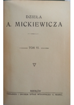 Dzieła A. Mickiewicza. Tom VI. Listy, 1921 r.