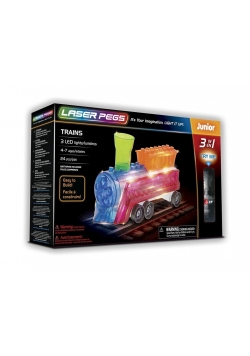 Klocki laser pegs 3 w 1 Trains