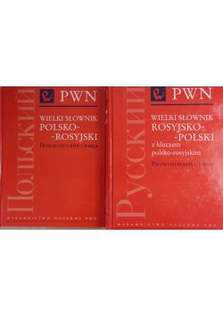 Wielki słownik Polsko-Rosyjski i Rosyjsko-Polski,zestaw 2 książek