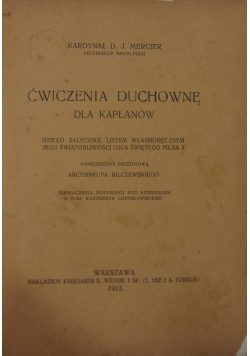 Ćwiczenia duchowne dla kapłanów,1913r.