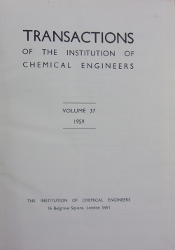 Transactions of the Institution of chemical Engineers ,Vol 37