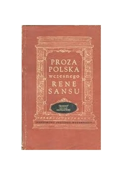 Proza polska wczesnego renesansu