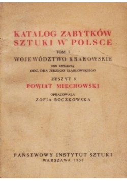 Katalog zabytków sztuki w Polsce Tom I Zeszyt 8