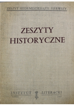 Zeszyty historyczne nr 71