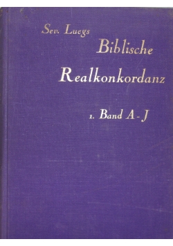 Biblische Realkonkordanz, 1928 r