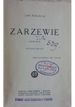 Zarzewie, 1927 r.