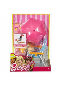 Barbie. Akcesoria wypoczynkowe Zestaw plażowy