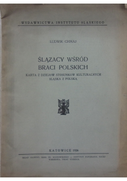 Ślązacy wśród Braci Polskich, 1936 r.