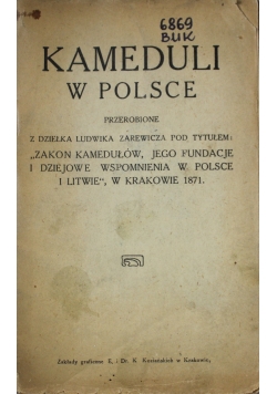 Kameduli w Polsce 1871 r.