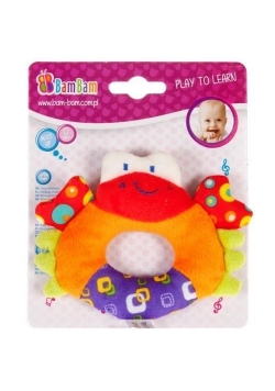Grzechotka pluszowa krab BAM BAM