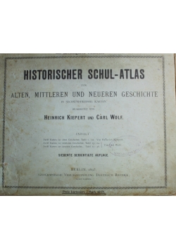 Historischer Schul - Atlas 1897 r.