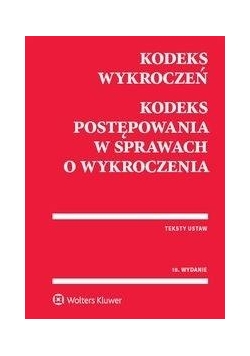 Kodeks wykroczeń. Kodeks postępowania w... w.18