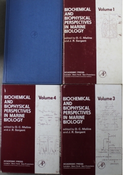 Biochemical and Biophysical Perspectives in Marine Biology Volume od I do IV