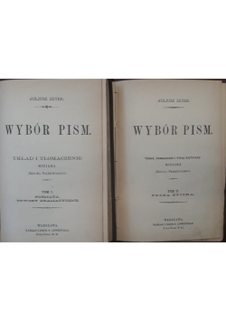 Wybór pism, tom 1 i 2, 1901 r.
