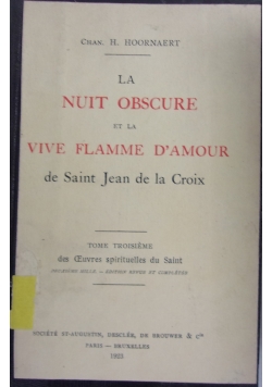 La nuit obscure et la vive flamme d'amour de Saint Jean de la Croix, 1923 r.
