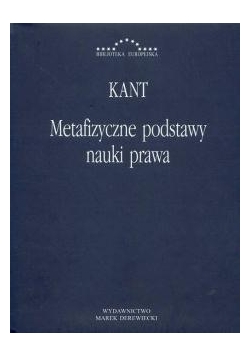 Metafizyczne podstawy nauki prawa