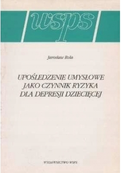 Upośledzenie umysłowe jako czynnik ryzyka dla depresji dziecięcej