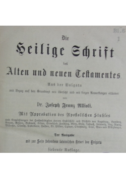 Biblia Sacra vulgate editionis, 1887 r.