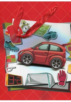 Torebka ozdobna średnia 3D sportowa 12 sztuk mix wzorów