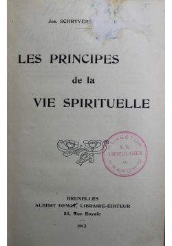Les principes de la vie spirituelle 1912 r.