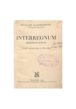 Interregnum ,1933r.