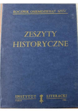 Zeszyty historyczne 4 tomy