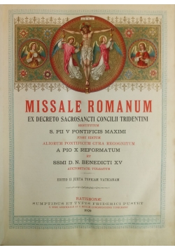 Missale Romanum ec decreto sacrosancti concilii tridentini, 1920 r.