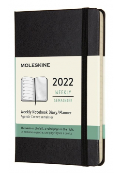 Kalendarz 2022 tygodniowy 12MP tw. czarny