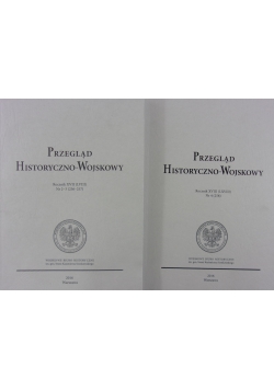 Przegląd Historyczno - Wojskowy, rocznik XVII ,  nr. 2- 4