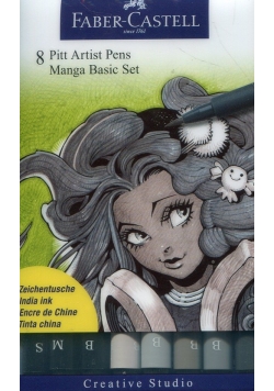Pisaki Pitt Artist pens Manga 8 kolorów
