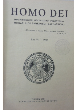 Homo Dei. Rok VI, 1937 r.