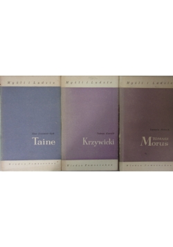 Tomasz Morus / Taine / Krzywicki. Zestaw 3 książek