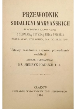 Przewodnik Sodalicyi Maryańskich, 1914 r.