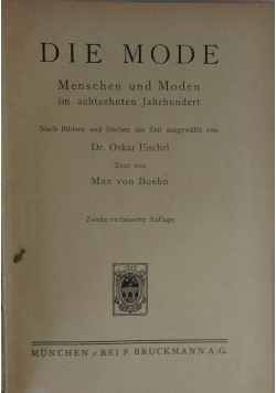 Die Mode Menschen und Moden im siebzehnten Jahrhundert , 1920r.