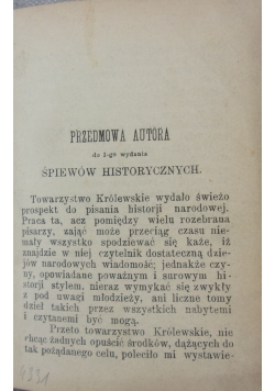 Śpiewy historyczne, 1904r.