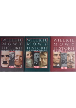 Wielkie Mowy Historii ,Tom I do III