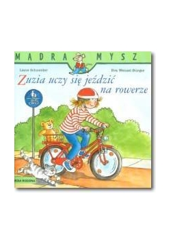 Mądra mysz - Zuzia uczy się jeździć na rowerze
