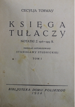 Księga Tułaczy 2 Tomy 1928 r