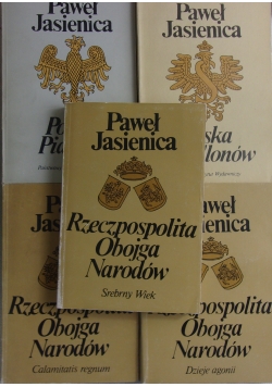 Zestaw 5 książek: Rzeczpospolita Obojga Narodów tomy od 1 do 3, Polska Piastów, Polska Jagiellonów